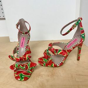 Betsey johnson watermelon heels